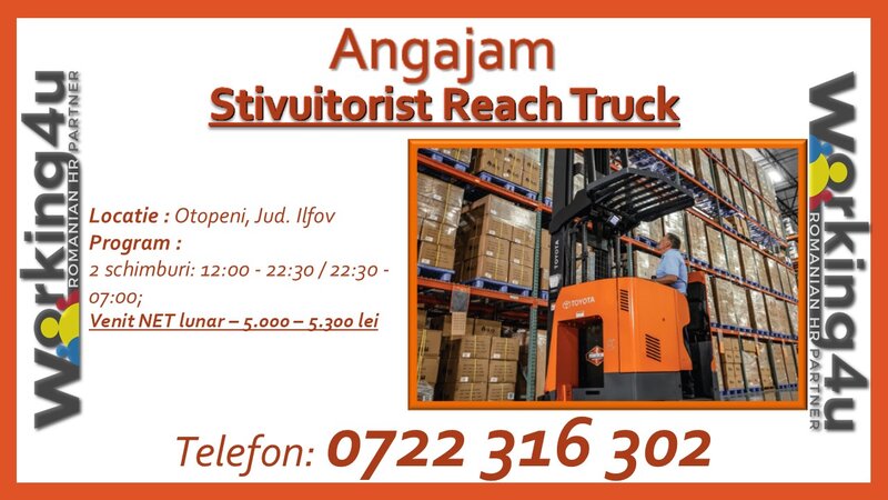 Stivuitorist Reach Truck